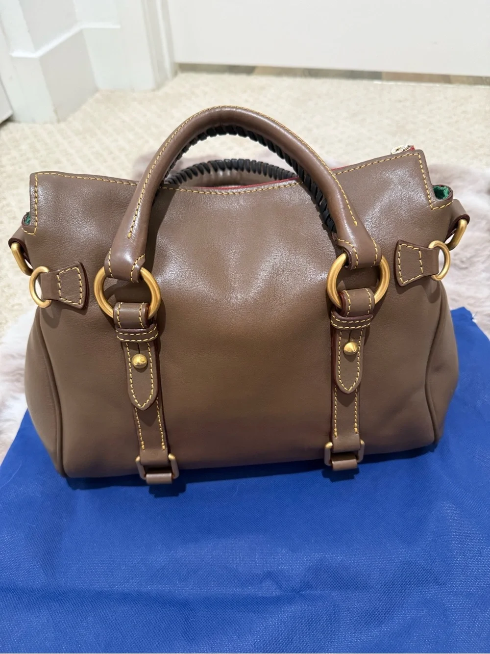 Dooney & Bourke Florentine Satchel Regular Size Elephant